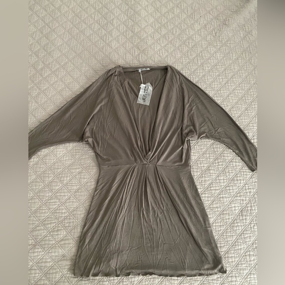 NWT My Tribe Clarita dress in Taupe in Small - Picture 1 of 5